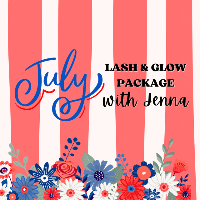 July Lash & Glow Package with Jenna at Mercury Wellness Spa in Velva, ND